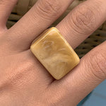 Original Stylish Resin 8 Colors Geometric Ring