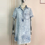 A-Line Loose Fringed Pleated Pockets Split-Joint Lapel Mini Dresses