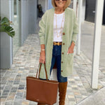 Solid Color Sweater Cardigan Sweaters