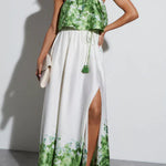 Kesenia Satin Strapless Maxi Dress