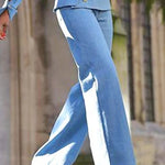 Long Sleeves Asymmetric Buttoned Hollow Lapel Pants Set Two Pieces Set