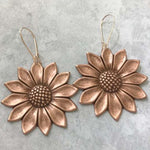 Western Vintage 3D Sunflower Earrings