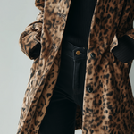 Vintage Leopard Print Eco-suede Jacket