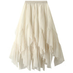 ruffled gauze skirt