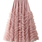 Slimming hip-covering gorgeous cake skirt