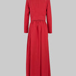 Elasticated Waist High Waisted Big Hemline Pleated Pockets Solid Color Zipper Wide Leg Pants