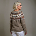 Ana | Retro Icelandic Knit Cardigan