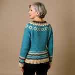 Fiona | Retro Icelandic Knit Cardigan