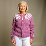 Mónica | Retro Icelandic Knit Cardigan