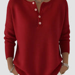 Clara | Timeless Knit Henley Sweater