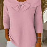Seraphine | Soft Bow Knit Sweater