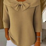 Seraphine | Soft Bow Knit Sweater