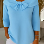 Seraphine | Soft Bow Knit Sweater