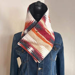 Women's Western Red Aztec Warm Neck Hood