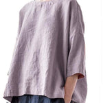 Cotton and Linen Vintage Fan Cover-up