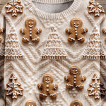 Christmas Gift Christmas Ginger Sugar Cookies Art Print Knit Pullover Sweater
