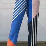 Minimalism Bauhaus Geometric Art Printed Women's 100% Cotton Casual Pants