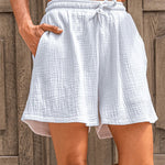 Women's Solid Color Casual Shorts