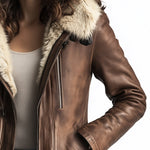 Vintage Wool Multi-pocket Sheepskin Faux Leather Warm Coat