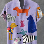 Dog Art Print   Casual Shirt