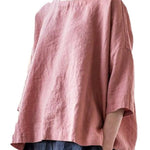 Cotton and Linen Vintage Fan Cover-up
