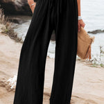 Women's Cotton And Linen Wide Leg Casual Pants