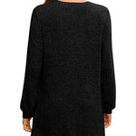 Women's Solid Color Stylish Long-sleeved Casual Knitted Top