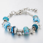 Vacation Style Fashion Turtle Starfish Big Hole Beaded Bracelet