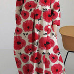Women's Lovely Floral Art Print Large Size Loose Long Sleeve Casual Dress