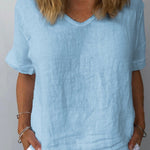 Women's Cotton & Linen  Casual Top