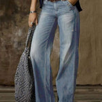 Retro Fashion Casual Straight Wide Leg Jeans