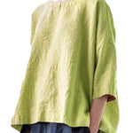 Cotton and Linen Vintage Fan Cover-up