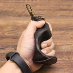 VINTAGE COWHIDE WAIST KEY BAG