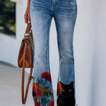 Women's Casual Printed Jeans