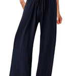 Women's Cotton And Linen Wide Leg Casual Pants