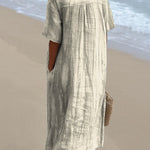 Women's Fish Mackerel Vintage Fish Art Vintage Print Flowy Dress