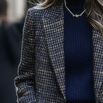 Women's Vintage Lapel Tweed Jacket
