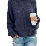 Women's Autumn Turtleneck Slim Wool Long Sweater