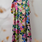 Colorful Spring Floral Garden Printed Women's Pocket Cotton Dress