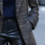 Women's Vintage Lapel Tweed Jacket