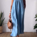 Casual loose suspender dress