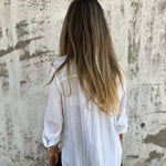 Cotton and Linen Lapel Shirt