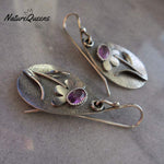 Three-Dimensional Floral Retro Earrings