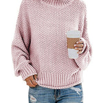 Women's Autumn Turtleneck Slim Wool Long Sweater