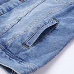 Men's Retro Lapel Denim Vest