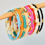 Bohemian Colorful Rice Bead Earrings