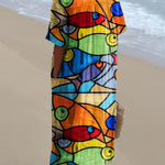 Women's Fish  Art Print  Casual Dress