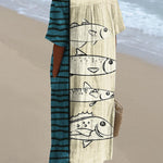 Women's  Fish  Art Print  Flowy Dress
