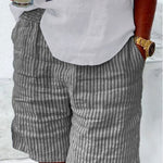 Women's Cotton And Linen Style Mid-Pants