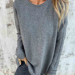 Women's Button Back Casual Knitted Shirt